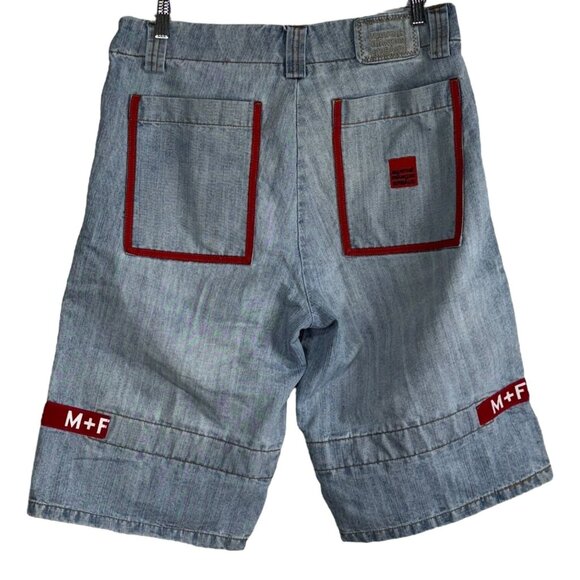 Vintage Girbaud Marithé & François Denim Cargo Shorts Streetwear M+Fg Accent 34" - Picture 2 of 11